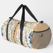 Wilde bloemen weide groen loof bloemen reizen plunjezak (Rechterhoek)