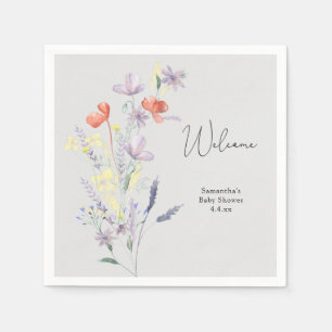 Wilde Bloemen Welkom Servet