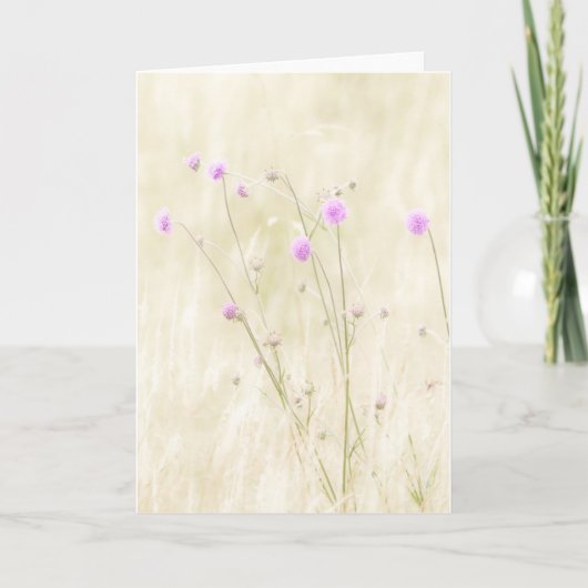 Wilde bloemen Wenskaart Kaart (Voorkant)