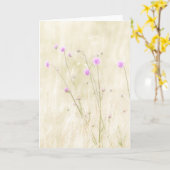 Wilde bloemen Wenskaart Kaart (Gele Bloem)