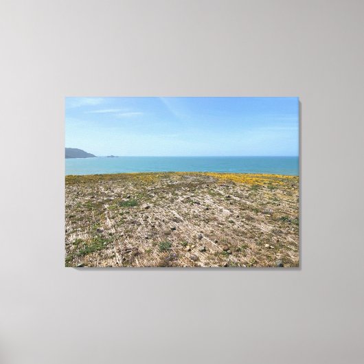 Wilde bloemen weven canvas afdruk (Voorkant)