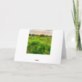 Wilde bloemen, wijngaarden en verjaardagen kaart (Achterkant)