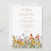 Wilde bloemen Wijziging plannen uitstellen huwelij Aankondiging (Voorkant)