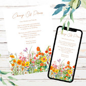 Wilde Bloemen Wijziging Van Plannen Uitstel Huweli Aankondiging