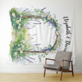 Wilde Bloemen Wispelturige Achtergrond Wandkleed (In Situ (horizontaal))