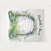 Wilde Bloemen Wispelturige Achtergrond Wandkleed (Voorkant (horizontaal))