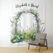 Wilde Bloemen Wispelturige Achtergrond Wandkleed (In situ)