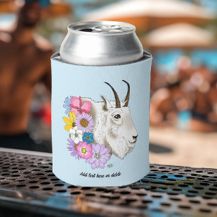 Wilde Bloemen Witte Berggeit Natuur Wilde Dieren Blikjeskoeler