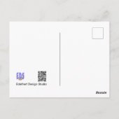 Wilde Bloemen: Witte Gele Gefeliciteerd Ansichtkaa Briefkaart (Achterkant)