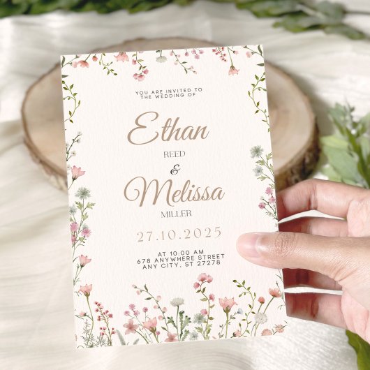 Wilde bloemen Woensdag in uitnodiging