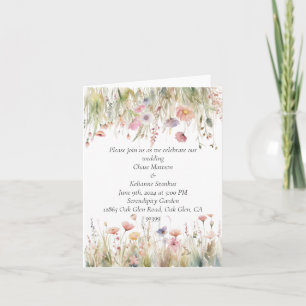 Wilde bloemen Woensdag in uitnodiging