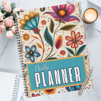 Wilde Bloemen & Wonder Oude Volkskunst Bloesems Planner