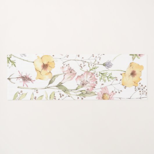  wilde bloemen yogamat (Achterkant (horizontaal))