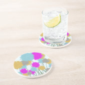  wilde bloemen zandsteen onderzetter (Zijkant)