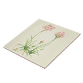 Wilde bloemen Zee voor keukengerei van keramische  Tegeltje (Zijkant)