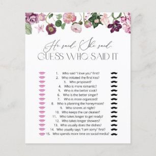 Wilde bloemen zei ze dat ze Vrijgezellenfeest Game