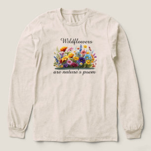 Wilde bloemen zijn gedichten van natuur Tri-Blend shirt