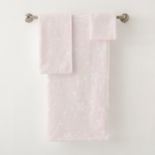 Wilde Bloemen Zomer Zachte Roze Madeliefje Patroon Bad Handdoek