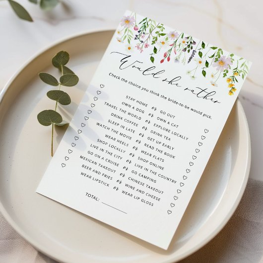 Wilde bloemen Zou ze liever vrijgezellenfeest wild