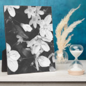 Wilde bloemen zwart en wit fotoplaat (Zijkant)