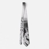 Wilde bloemen, zwart en wit stropdas (Achterkant)