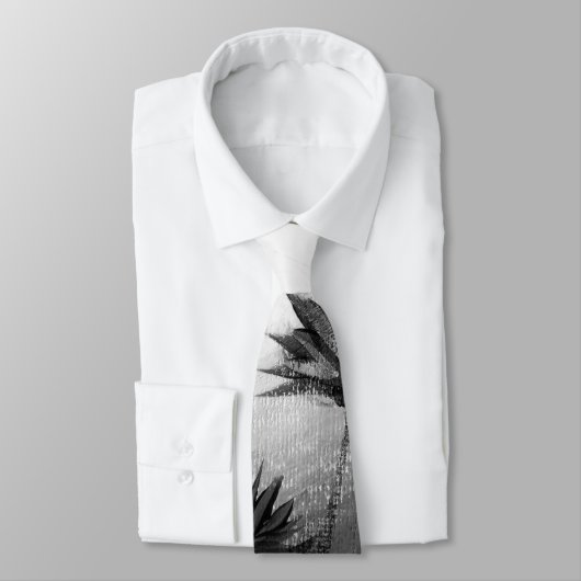 Wilde bloemen, zwart en wit stropdas (Gebonden)