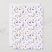 Wilde bloemenbaby in bloei Jongens babyshower Kaart (Achterkant)