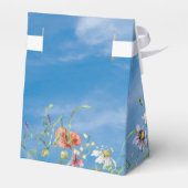 Wilde bloemenborder en vlinder bedankdoosjes (Achterkant)