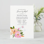 Wilde-bloemenbridal of -Baby shower per post Kaart (Staand voorkant)