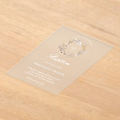 wilde-bloemenkrans | doop | bevroren uitnodiging (Laagn)