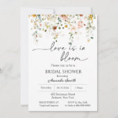 Wilde bloemenliefde in het Vrijgezellenfeest Bloom Kaart (Voorkant)