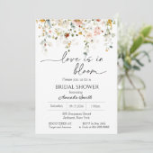 Wilde bloemenliefde in het Vrijgezellenfeest Bloom Kaart (Staand voorkant)