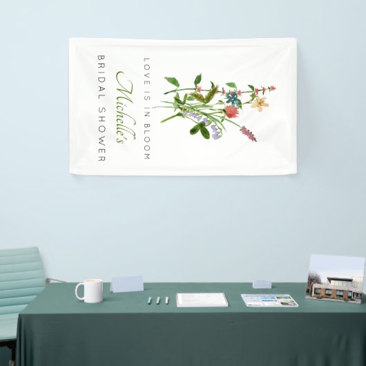 Wilde bloemenliefde is in Bloom Vrijgezellenfeest Spandoek (Beurs)