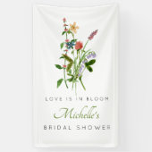 Wilde bloemenliefde is in Bloom Vrijgezellenfeest Spandoek (Verticaal)