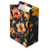 Wilde Bloemenprint Medium Cadeauzakje (Voorkant Gekanteld)