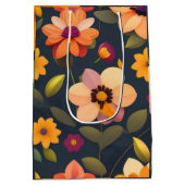 Wilde Bloemenprint Medium Cadeauzakje (Achterkant)