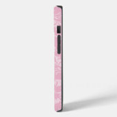 Wilde bloemenroze roze zwart Case-Mate iPhone case (Achterkant / Links)