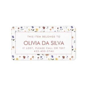 Wilde-bloemenschoollabels    etiket