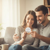 Wilde Bloemensymfonie: Levendige Waterverf Kunst Ronde Sticker