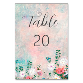 Wilde bloementeelt, Elegant Waterverf Wedding Kaart