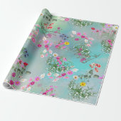 Wilde bloementeelt op ARTY PAPER Cadeaupapier (Uitgerold)