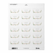Wilde Bloementuin Bloemen Retouradreslabel Etiket (Full Sheet)