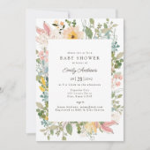 Wilde Bloementuin Charme | Baby Borrel Kaart (Voorkant)