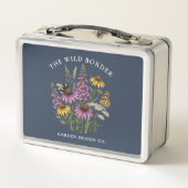 Wilde Bloementuin Metaal Zaadblik of Lunchbox (Achterkant)