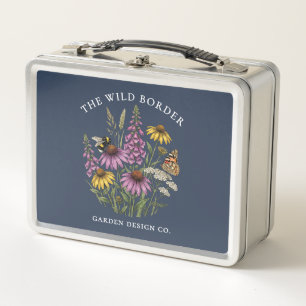 Wilde Bloementuin Metaal Zaadblik of Lunchbox