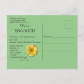 Wilde Bloementuin Onder een Zonnige Lucht Uitnodiging Briefkaart (Achterkant)