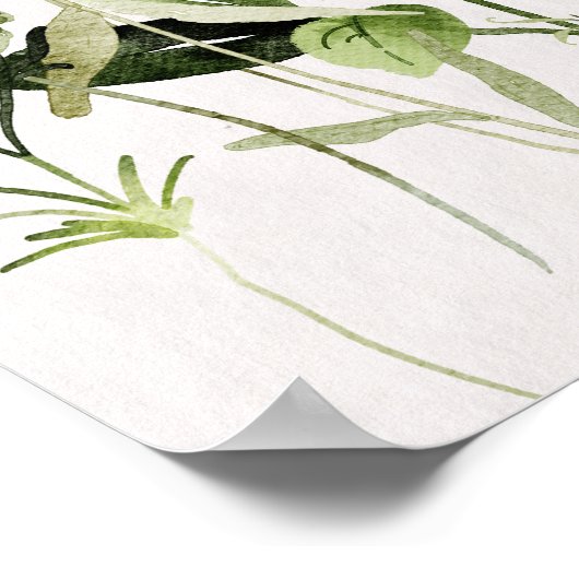 Wilde Bloementuin Poster (Hoek)