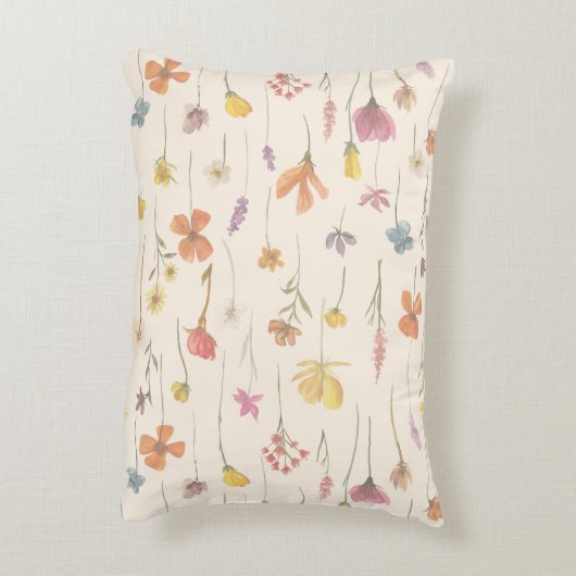 Wilde bloementuintuin Baby Gepersonaliseerde kusse Accent Kussen (Achterkant (Verticaal))