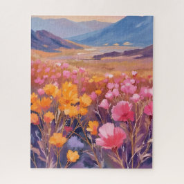 Wilde Bloemenveld | Bloemenschilderij Legpuzzel