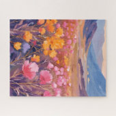 Wilde Bloemenveld | Bloemenschilderij Legpuzzel (Horizontaal)